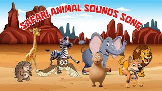 Safari Animal Sounds Song 0909 | Nursery Rhymes | Woof Woof Rhymes