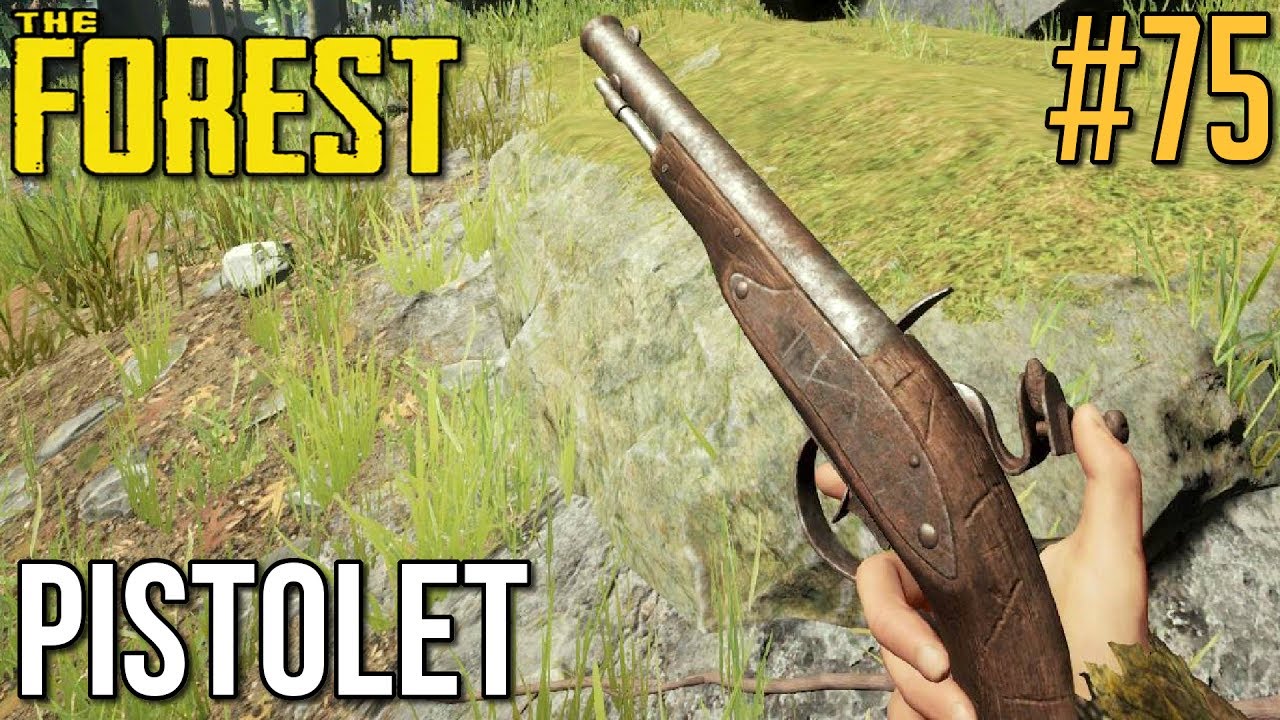 Все части пистолета в the forest карта