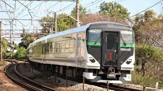 東海道本線 E257系5500番台臨時特急「あたみ」 2021年11月