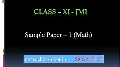 JMI/AMU| Class 11 Science Practice questions -1| Maths| 20 Questions with explanation and solution