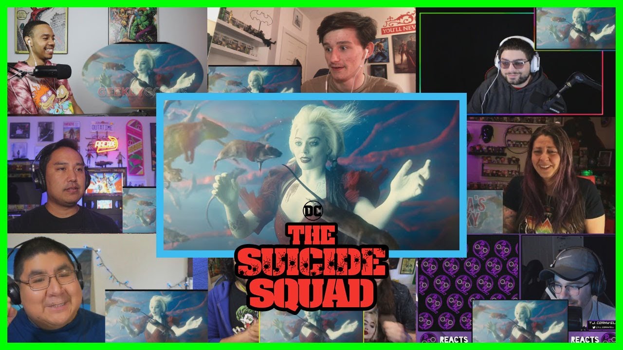 The Suicide Squad Trailer 2 Reaction Mashup - YouTube