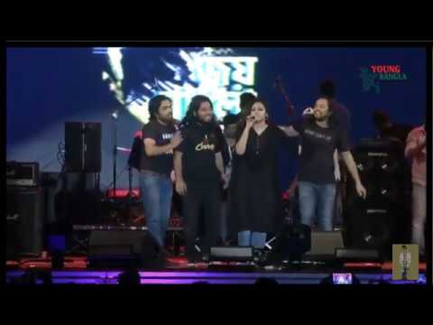 Kanamachi Chirkut Excellent Live Stage Song Joy Bangla Concert 2018