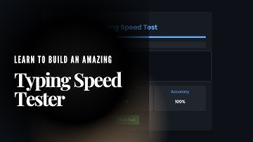 🔥 Typing Speed Test App Using HTML, CSS & JavaScript | Beginner-Friendly Project | With Code