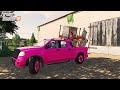 🔥 Różowy PickUp & Pasza dla Kur 🦹‍♀️👨🏼‍🌾 Rolnicy z Miasta 😍 Farming Simulator 19 🚜