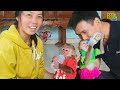 Sam boy & monkey Abu have funny moments enjoying milk