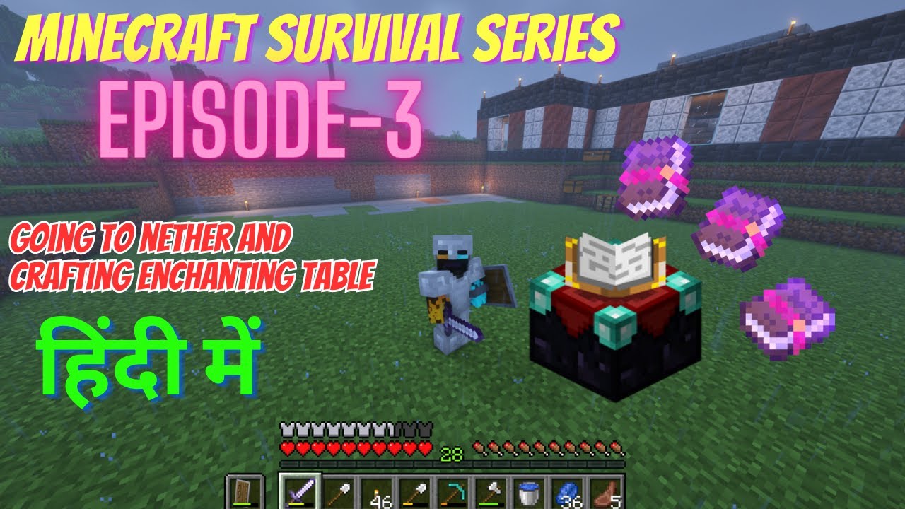 Minecraft Survival Series Episode - 3 Going to The Nether and Making ...