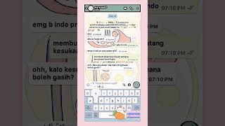 POV CRUSH NANYA ADA PR || pov whatsmock fake chat || #whatsmock #soft #fyp #4u #aesthetic #aliacans screenshot 5