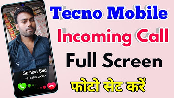 how to set full screen photo on incoming call in tecno | tecno incoming call photo setting