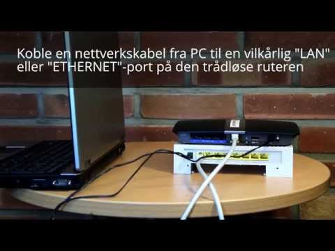 Tilkobling Av PC Til Trådløs Ruter