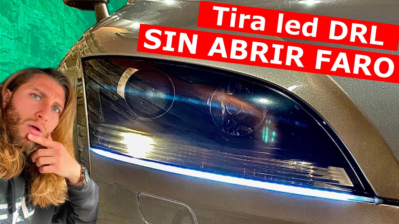 Como INSTALAR TIRA LED DRL Secuencial SIN ABRIR el FARO 