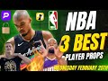 NBA PICKS TODAY | 3 BEST PLAYER PROPS | WEDNESDAY | 02/25/2026 | FREE NBA Best Bets