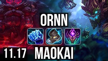 ORNN vs MAOKAI (TOP) | 3/0/13, 300+ games | KR Diamond | v11.17
