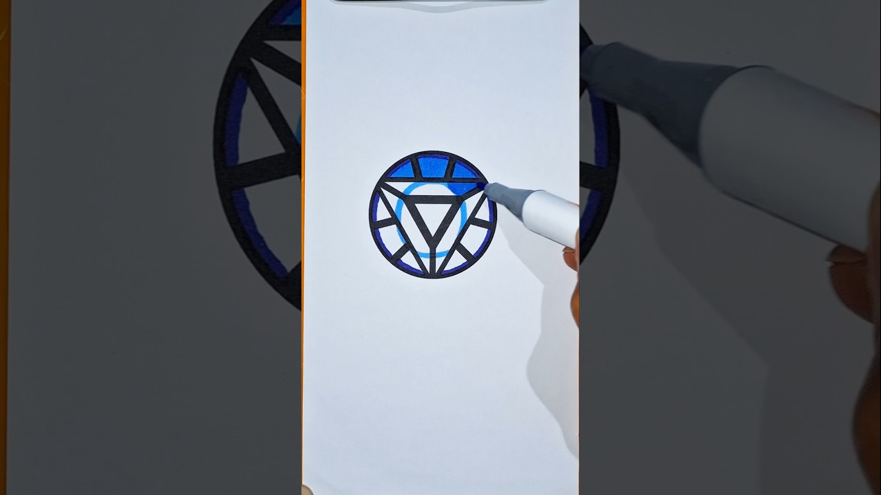 What's the Color Iron Man Arc Reactor - Satisfying Coloring
