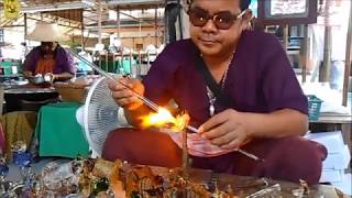 Ayutthaya Glass Blower, Wong Khong Market, Ban Sang Som, Thailand