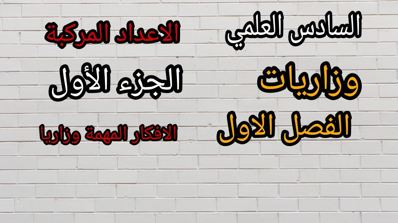 وزاريات السادس العلمي رياضيات/الفصل الاول الاعداد المركبة (الجزء الاول)