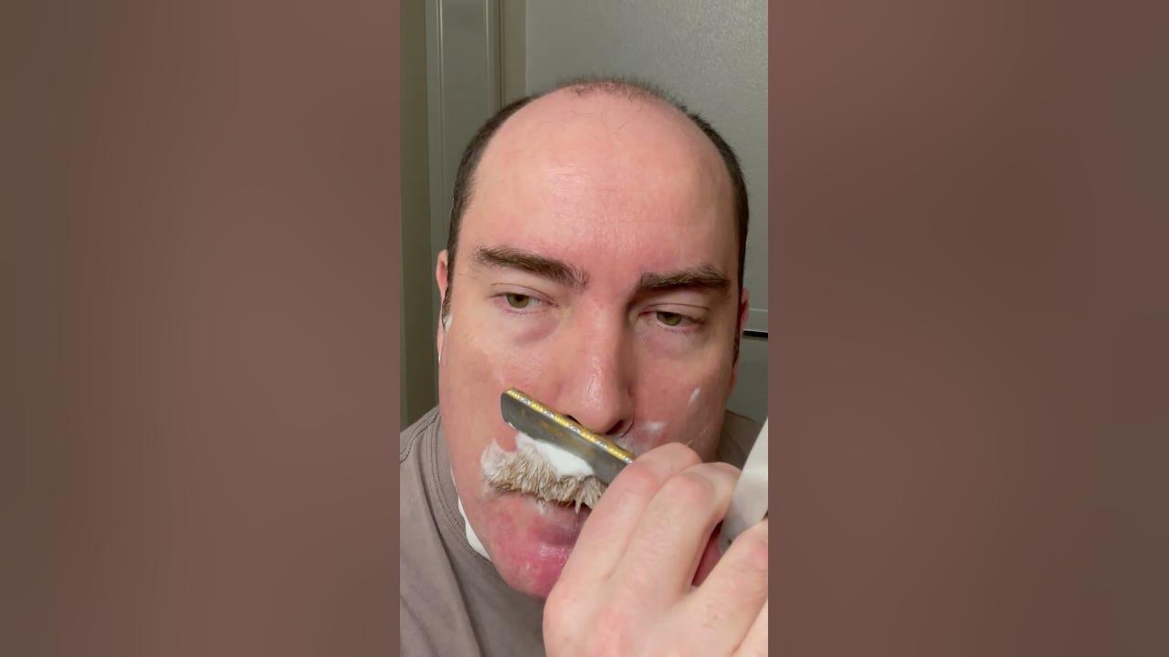 Shaving ASMR Straight Razor Shave Super Scratchy (Extended Cut) 