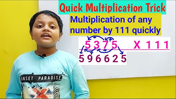How to multiply by 111 quickly|Vedic math| Multiplication table 111|Shortcut tricks|@RN Glory