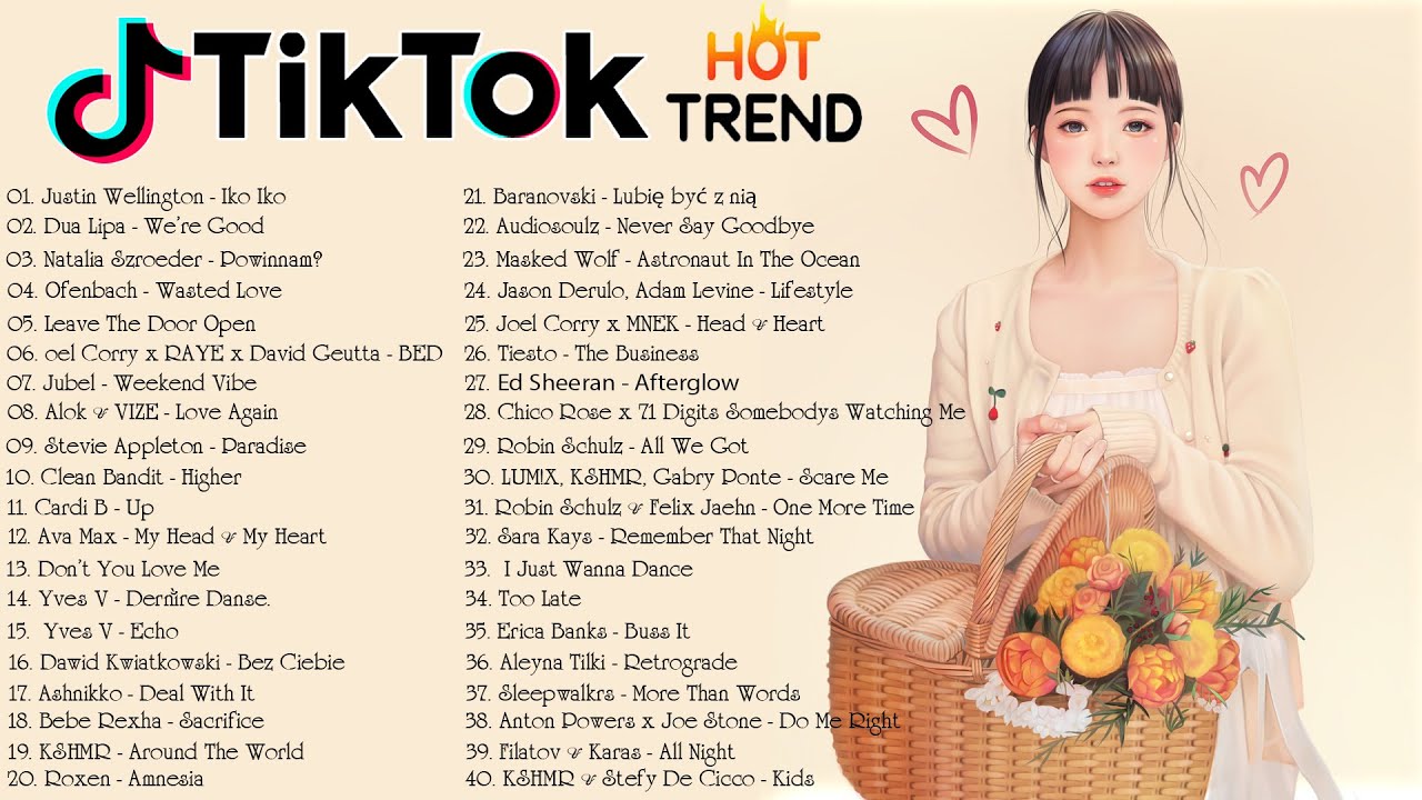 List Of Tiktok Songs 2021 Downloadable Yearly Calendar - PELAJARAN