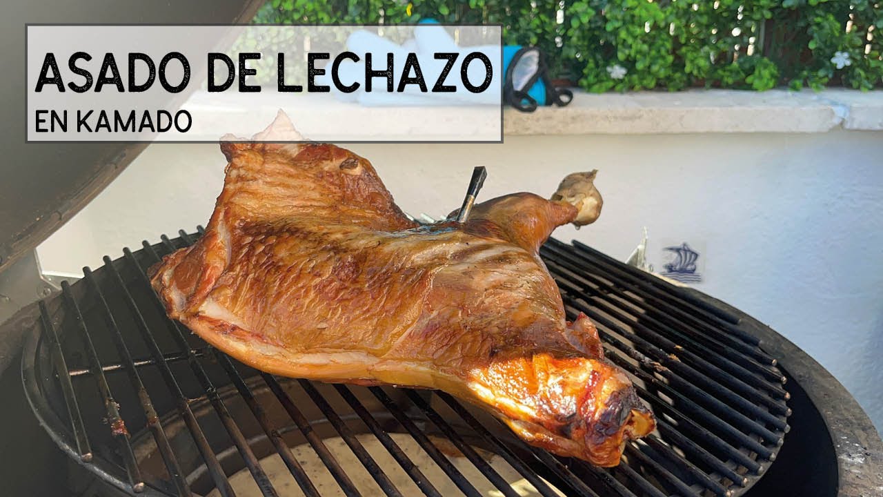 Asado de lechazo en kamado al estilo tradicional de España: como en horno de leña (o incluso mejor)