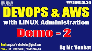 DEVOPS & AWS with LINUX Administration tutorials || Demo - 2 || by Venkat On 18-12-2025 @8PM (IST)