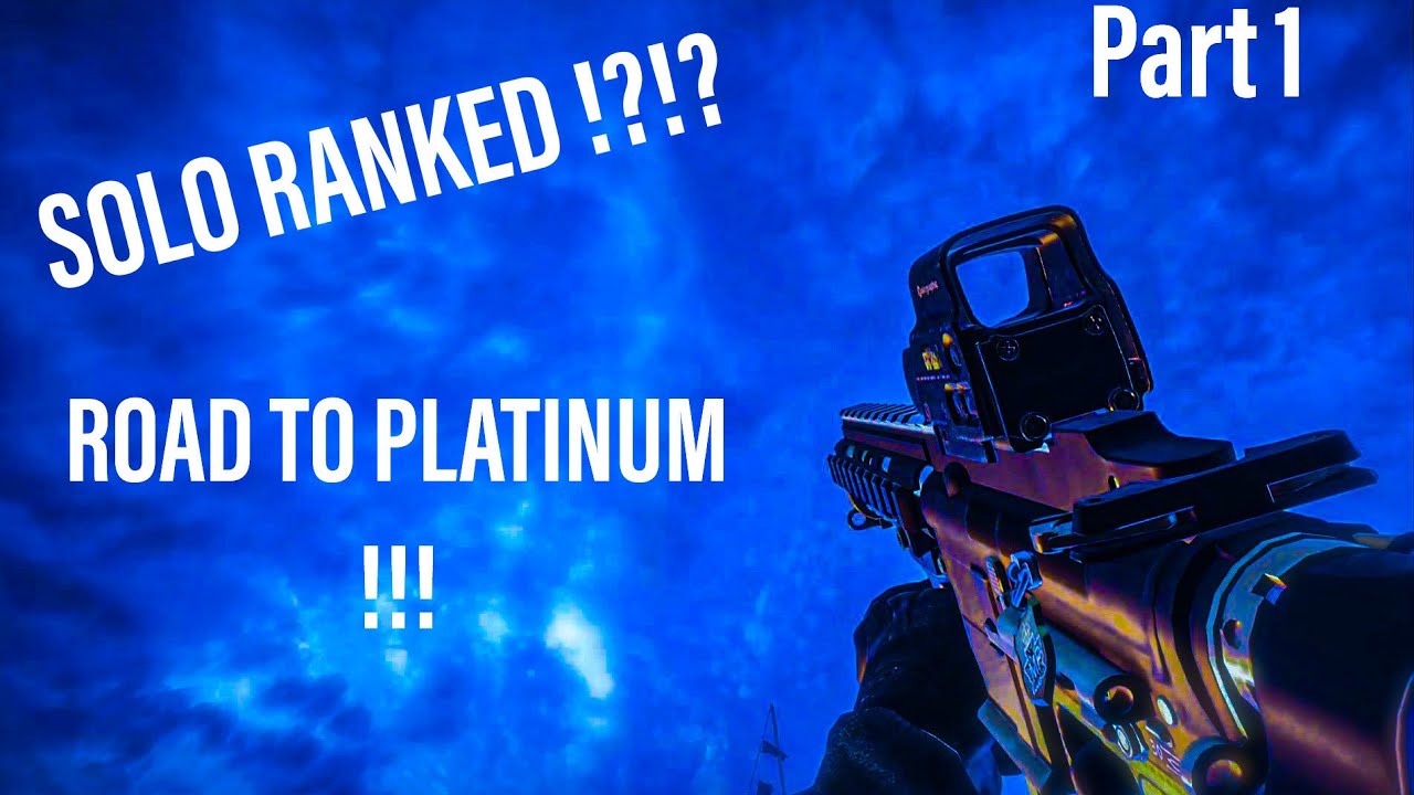 Rainbow 6 Siege X Ranked Solo Queue - Road to Champion(Part 1) - YouTube