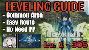(Toram Online) - Leveling Guide Lv. 1 - 305 (2025)