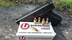 9mm +P+ Underwood Gold Dot 124 gr Ammo Gel Test 