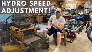 Zero Turn Speed Adjustment & Governor Removal - FULL THROTTLE!!!! WFO