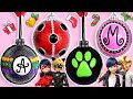 🎄Haz tus propias esferas navideñas de Miraculous Ladybug, Marinette Chat Noir y Adrien para tu árbol