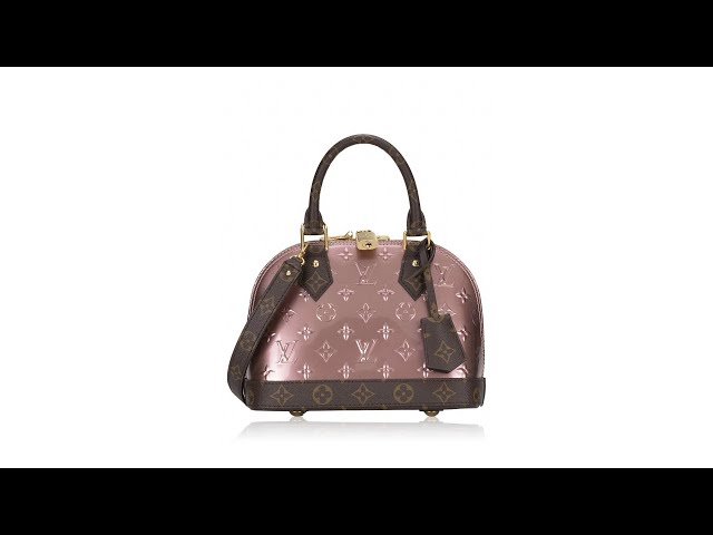 LOUIS VUITTON Vernis Monogram Alma BB Rose Pale Metallise 1259774