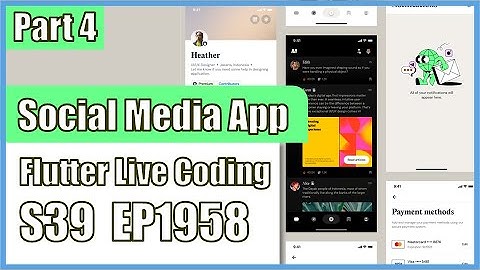 [Flutter] Flutter Live Coding EP1958 (Social Media App Part 4)