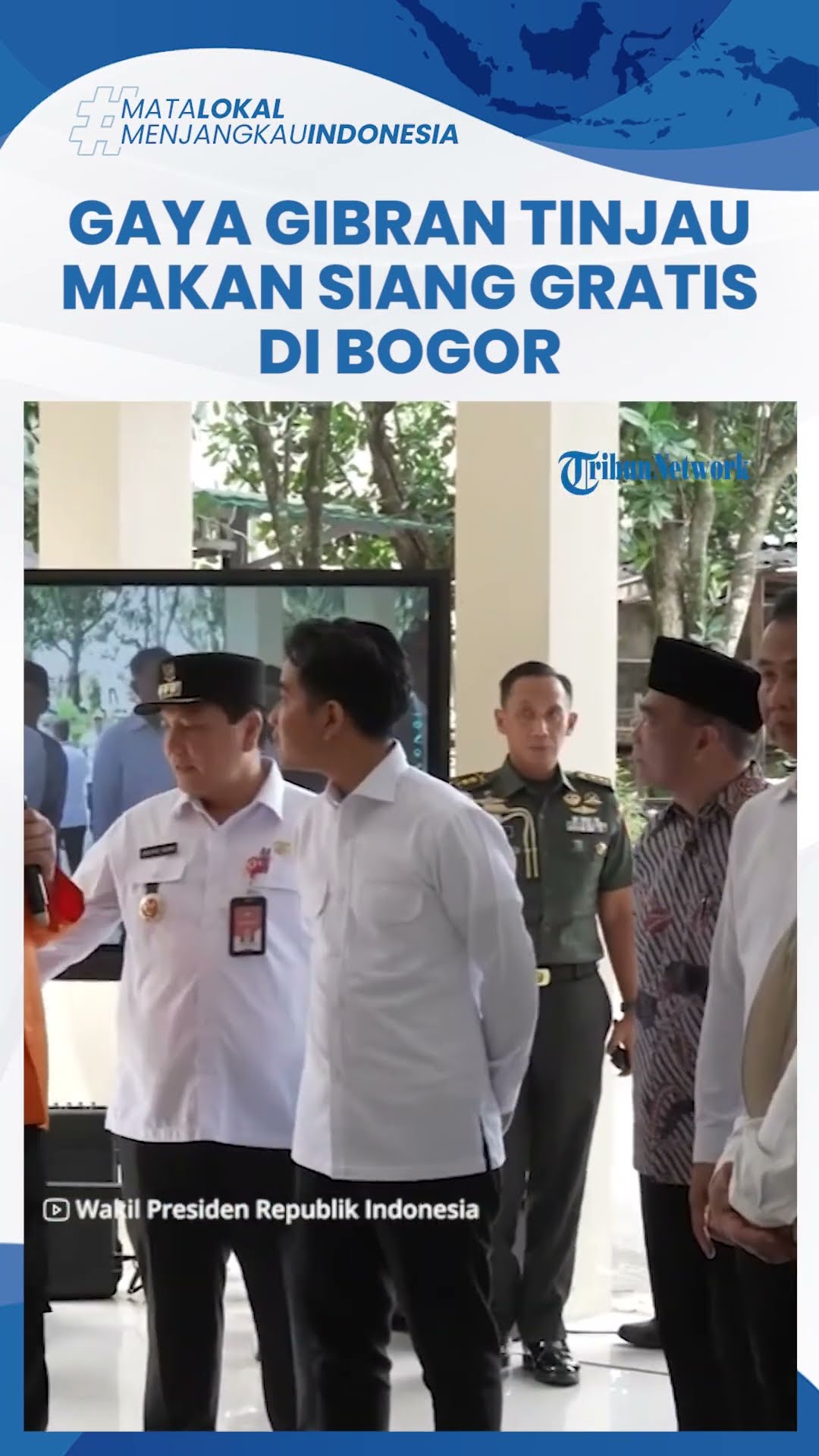 Gaya Gibran Tinjau Program Makan Siang Gratis di Ponpes Bogor, Sempatkan Bercanda dengan Murid