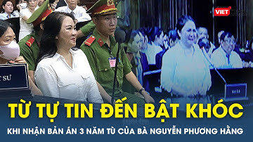 Từ bình tĩnh, tự tin đến rơi nước mắt chấp nhận bản án 3 năm tù của bà Nguyễn Phương Hằng | VTs