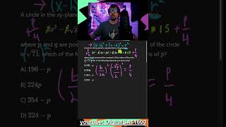 The HARDEST June SAT Math: A Circle ???