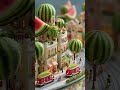 Tiny People Built a Watermelon City!