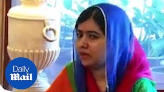 Peace Prize winner Malala meets with Pakistan's Prime Minister - Daily Mail News