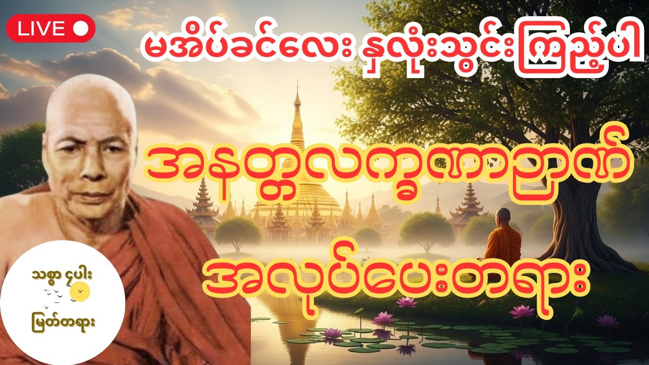 အနတ္တလက္ခဏာဉာဏ် အလုပ်ပေးတရားတော် မိုးကုတ်ဆရာတော်ဘုရားကြီး