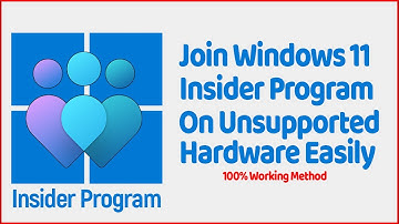 How to Join Windows 11 Insider Program On Unsupported Hardware Easily || Working Method ✔✔✔