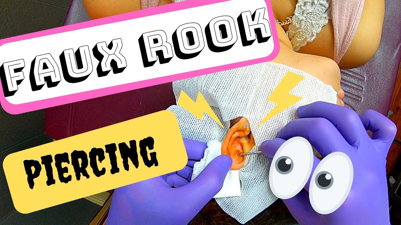 Faux Rook Piercing - YouTube