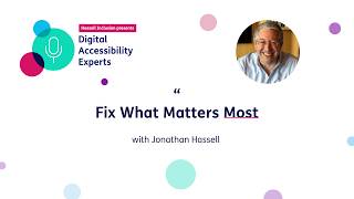 Q&A with Jonathan Hassell #1 | Digital Accessibility Experts