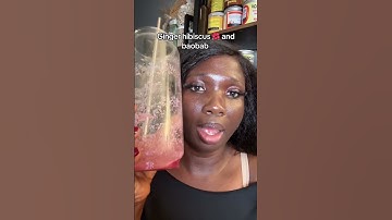 Hibiscus ginger and baobab drink