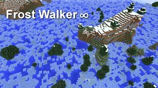 Как выглядит Frost Walker ∞ Infinity в Minecraft