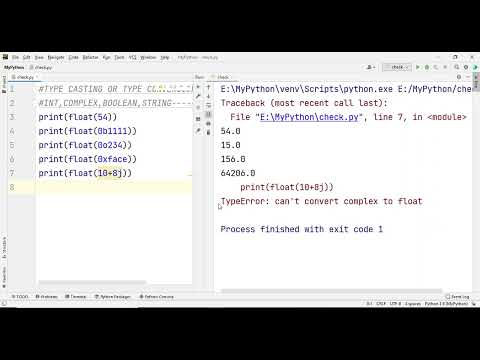 TYPE CASTING IN PYTHON (PART 2) | TYPE CONVERSION IN PYTHON |WHAT IS TYPE CASTING OR TYPE CONVERSION