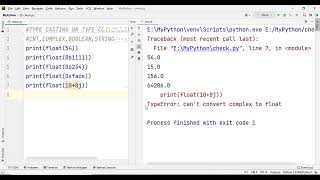 TYPE CASTING IN PYTHON (PART 2) | TYPE CONVERSION IN PYTHON |WHAT IS TYPE CASTING OR TYPE CONVERSION