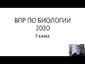 Разбор ДЕМОВЕРСИИ ВПР по биологии 7 класс 2020 год