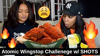 2X ATOMIC WINGS CHALLENGE *FUNNY AF* Crazyyyyy Atomic Wings Challenge