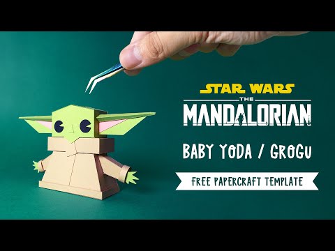 Baby Yoda Minecraft Star Wars Papercraft Origami DIY Paper -  Israel