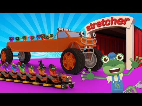 Stretching Trucks With Gecko&rsquo;s Garage | Truck Cartoons For Children