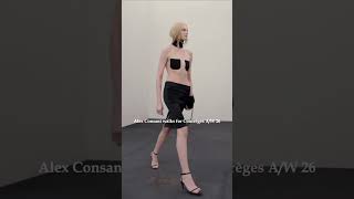 Alex Consani walks for Courrèges A/W 26 #alexconsani #runway #model
