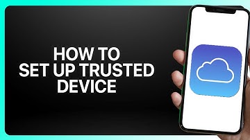 How To Set Up A Trusted Device For iCloud App 2025! Tutorial